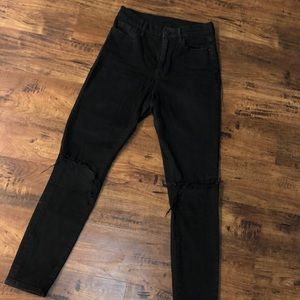 Urban Outfitter Black holey jeans